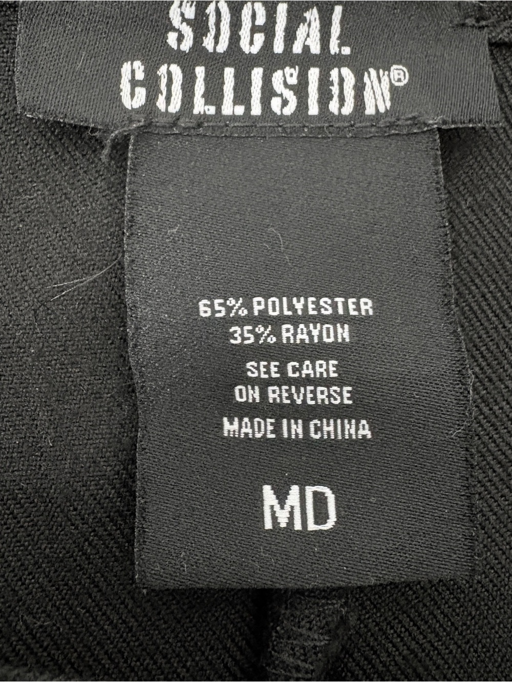Social Collision Black Pleated Grommet Strap Mini Skirt M Mall Goth Y2K Punk Alt - Picture 5 of 7